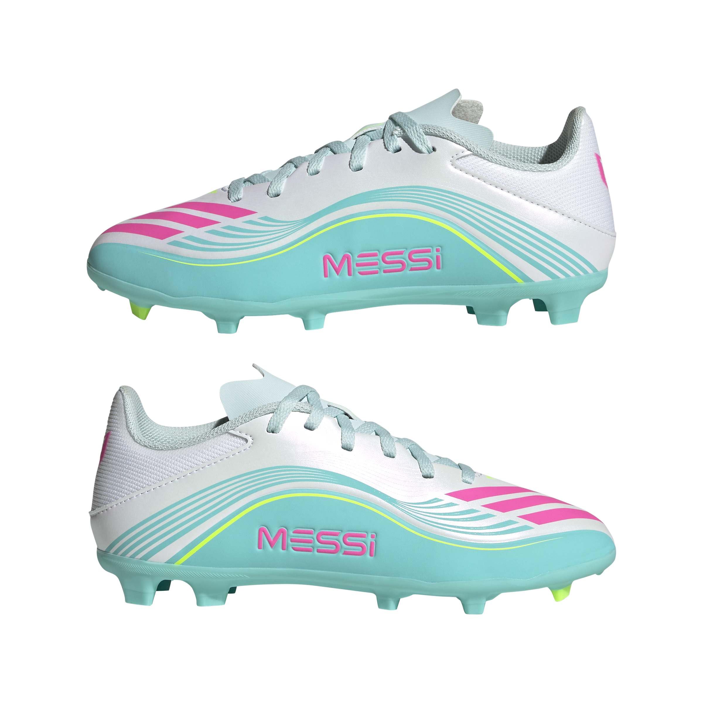 adidas Unisex Kids F50 Messi League Kids Fußballschuh, Feste/gemischte Böden