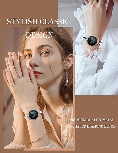 Miniatura 3 de JOYOZY Bandas de metal compatibles con Samsung Galaxy Watch 6 1.575 in 1.732 in 1.693 in 1.850 inWatch 5 1.575 in 1.732 in 1.772 inWatch 4 1.575 in