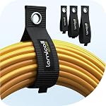 Lamicall 60PCS Câble réutilisable, Bracelet en nylon super durable Velcro, réglable 6-Inch Cord Organizer Ties, Cable Organizer, Cord Hook Loop Cords Management pour l'organisation du bureau à la maison, données, cadeau de maman