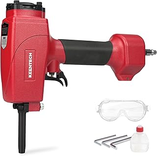 KEENTECH Pneumatic Nail Remover, Fast & Labor-Saving Air Punch Nailer, Denailer Air Gun with Dual Safety Trigger for Straight and Bent Nail, 9-16 Gauge nail remover tool for Wood Workpiece, Pallet