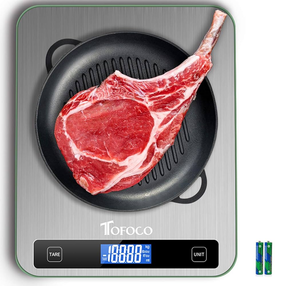 Bilancia Digitale Da Cucina HENDI - Max 15kg, Display LED, Superficie Acciaio Inox - Alimentazione A Batterie (Non Incluse) - Foto 5