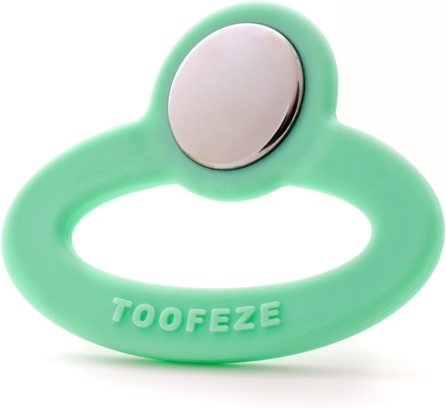 Ice Cold Baby Teether Toy Fast Pain Relief All Natural Silicone and Stainless Steel Ages 3 Mos+ (Mint Green)