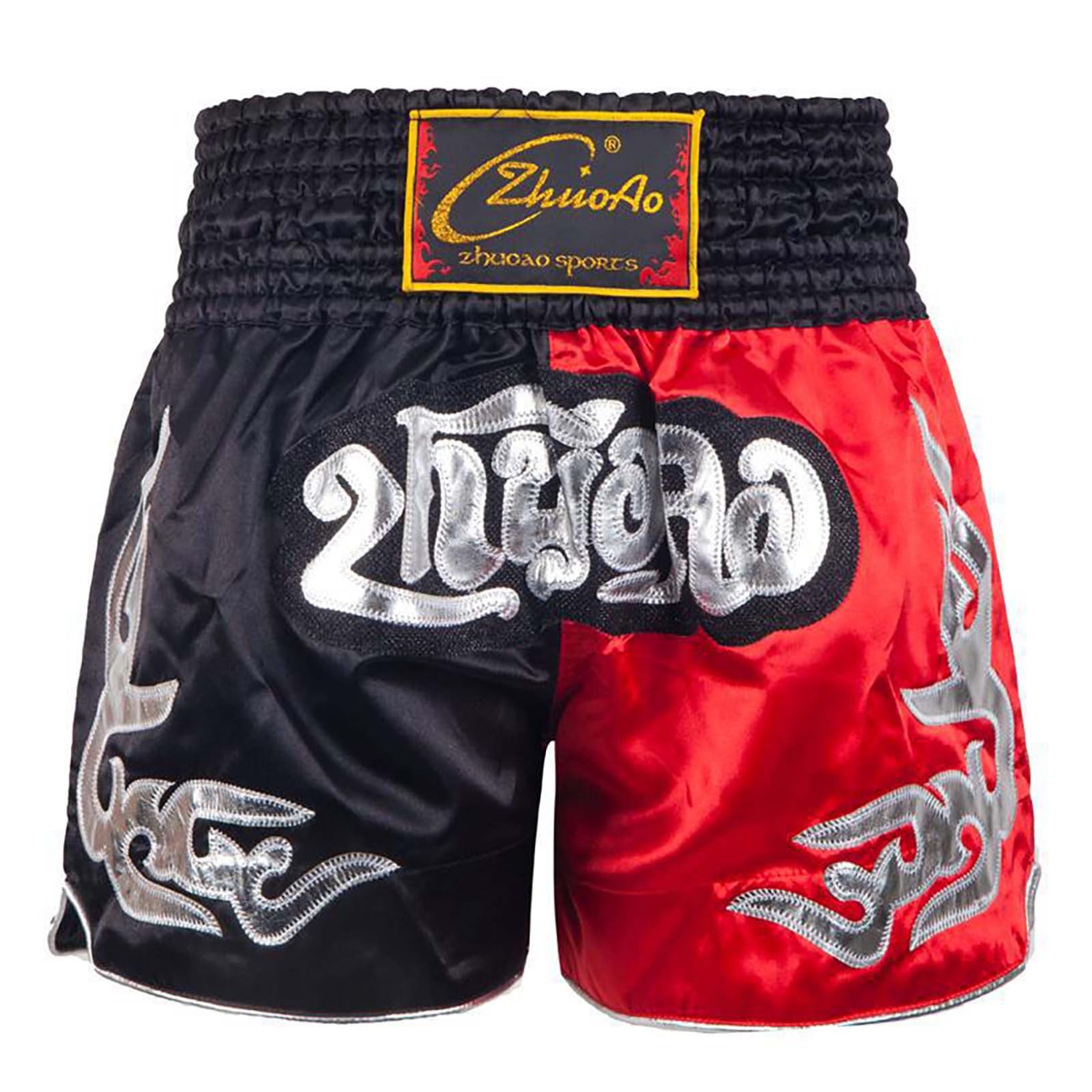 Oyolan Enfant Garçon Short Muay Thai Boxe MMA Kick Boxing Arts Martiaux Pantalon Court Entraînement 5-16 Ans