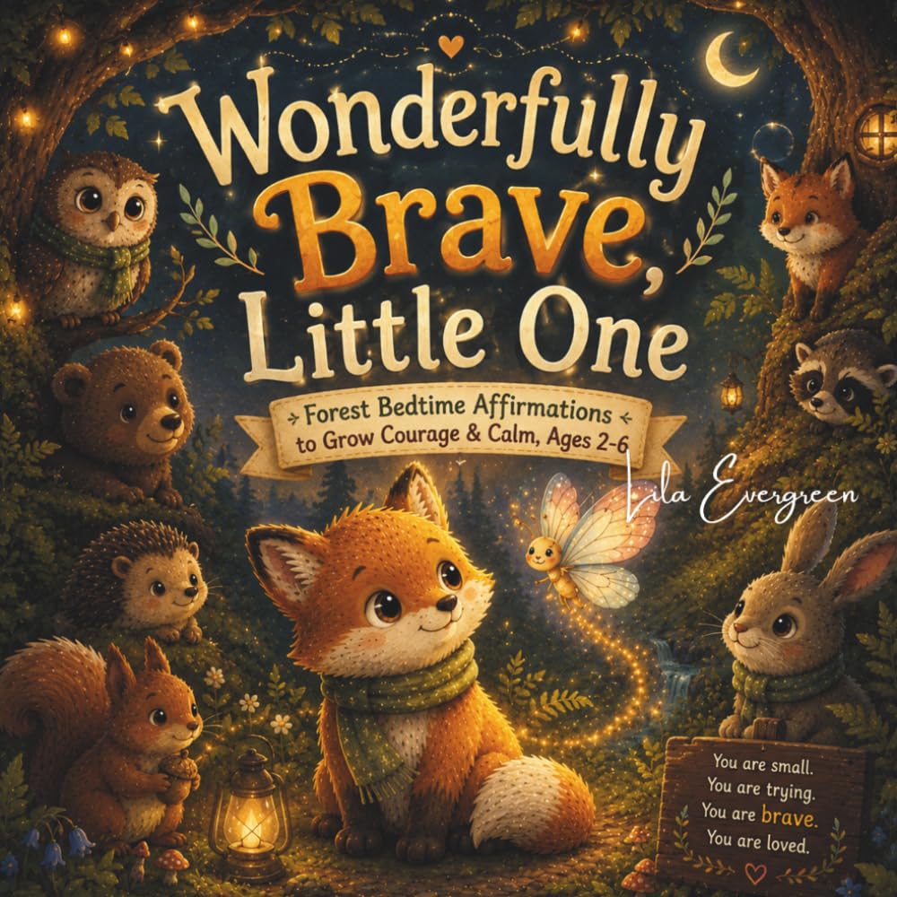 Wonderfully Brave, Little One: Forest Bedtime Affirmations to Grow Courage & Calm, Ages 2-6 (The Little Sparkle Butterfly Bedtime Collection)