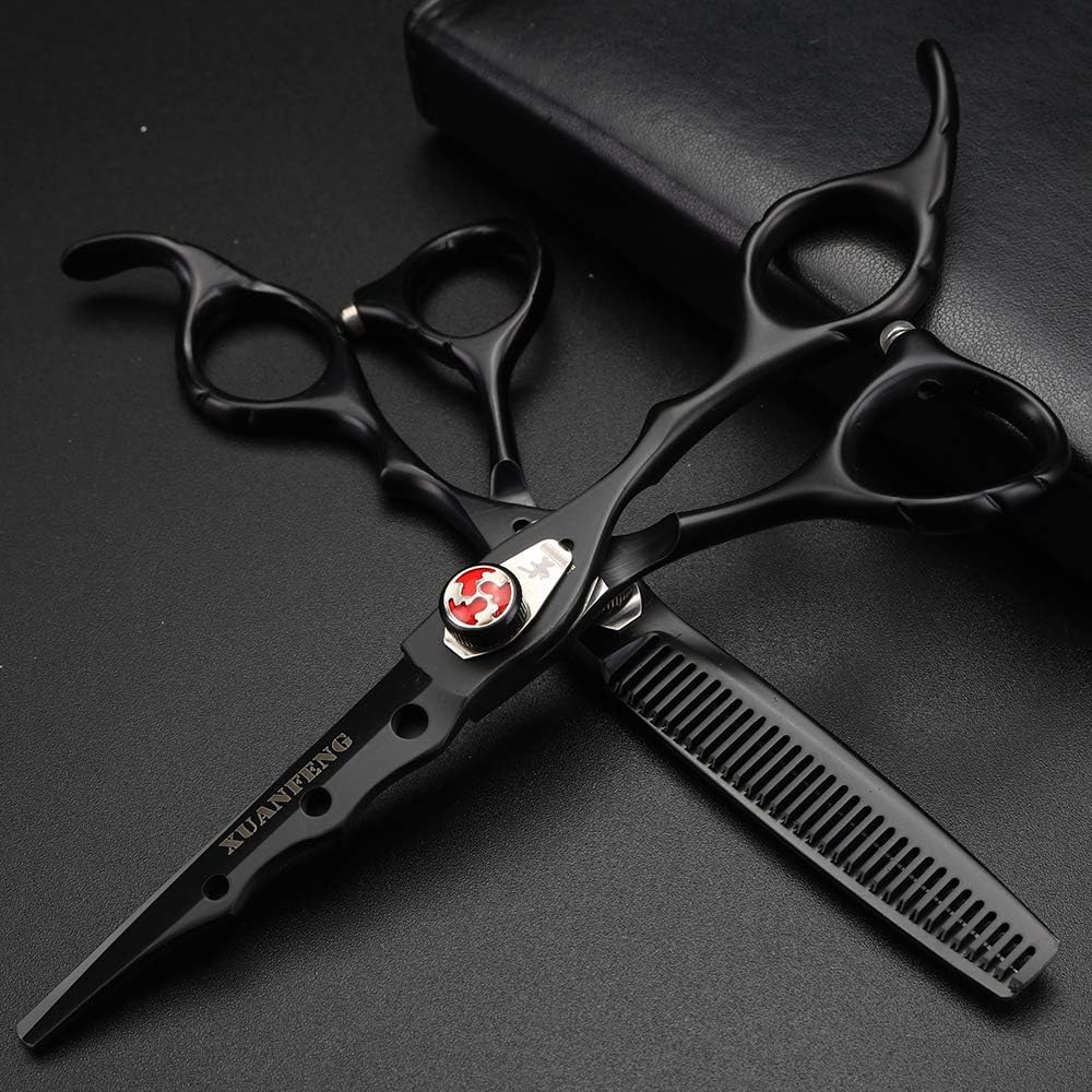 Professional Hairdressing Barber 6" Hair cutting scissors sharp blades Salon Shears for Hairdressers, Salon, Barbers Men, women, student, Children and Adults (2pcs)