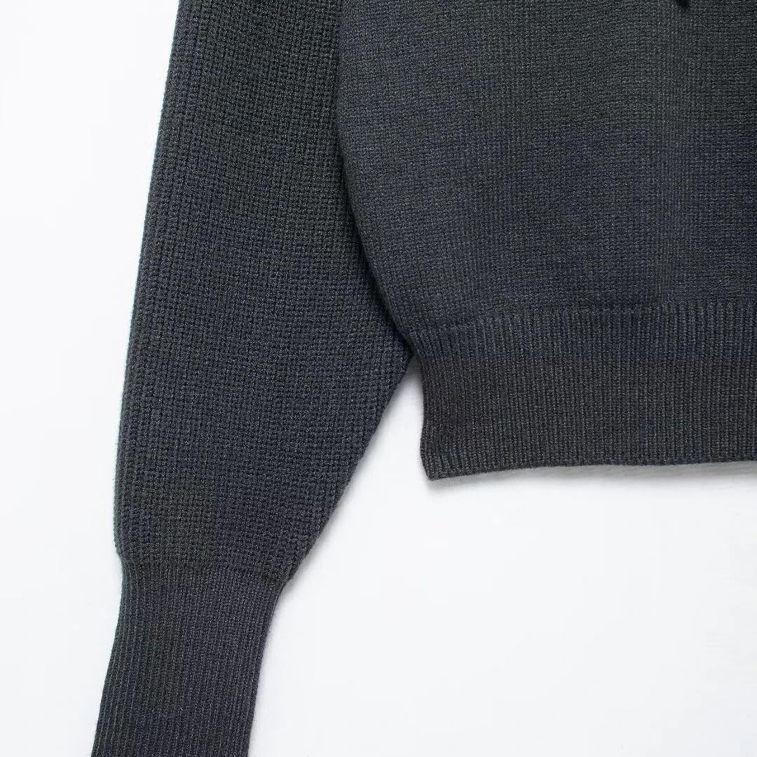 Damski zimowy sweter w jednolitym kolorze długie rękawy sweter z kapturem topy eleganckie damskie dzianinowe swetry