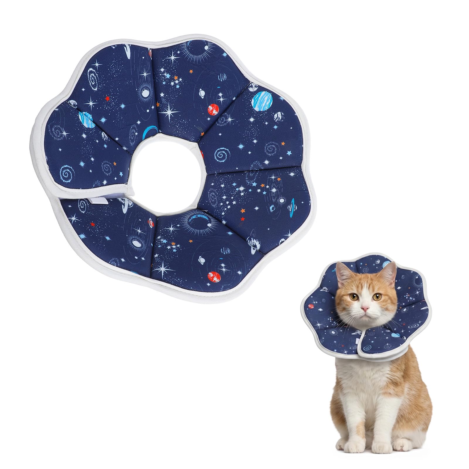 Soft Cat Cone Collar, Adjustable Recovery Collar After Surgery