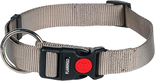 Flamingo Collar ZIGGI Greige L 45-65CM 25MM