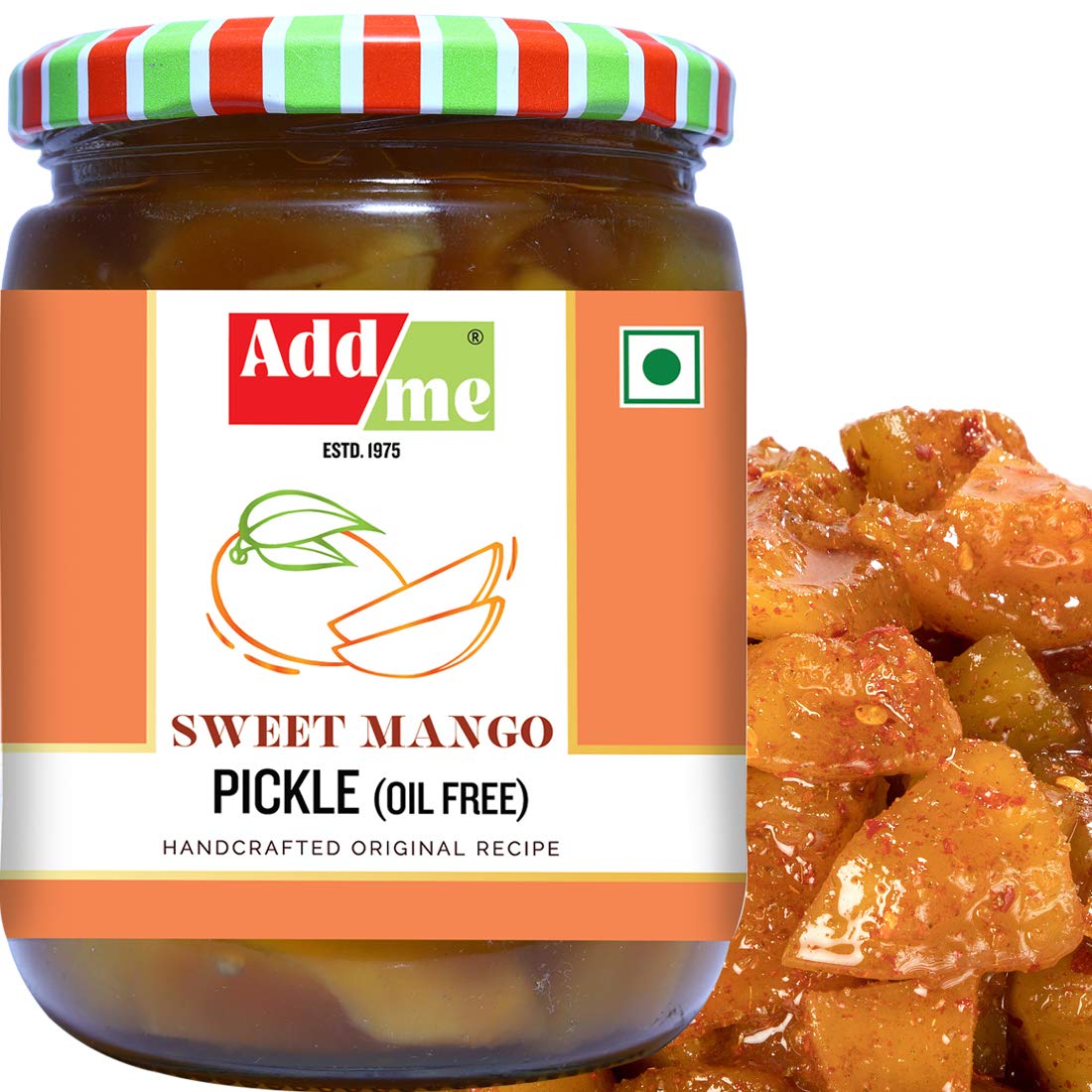 Addme Sweet Mango Pickles 600gm Mango murabba Preserve in Spices meetha achar Glass Jar (B07TQ5PV2B) Amazon Price History, Amazon Price Tracker