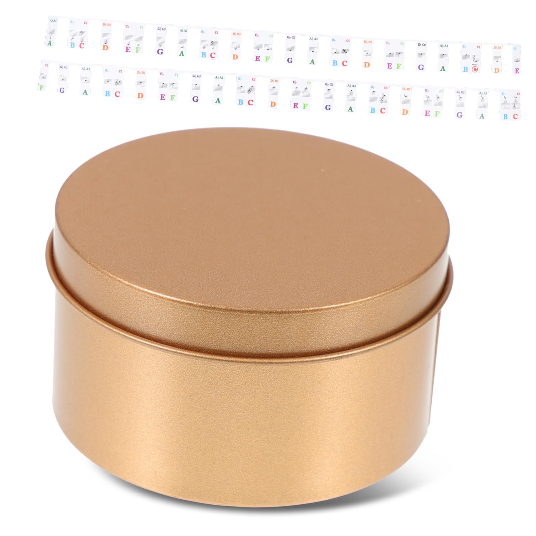 FAVOMOTO Piano Keyboard Strips Piano Key Labels Piano Beginner Notes Sticker for Piano Quick Install Remove