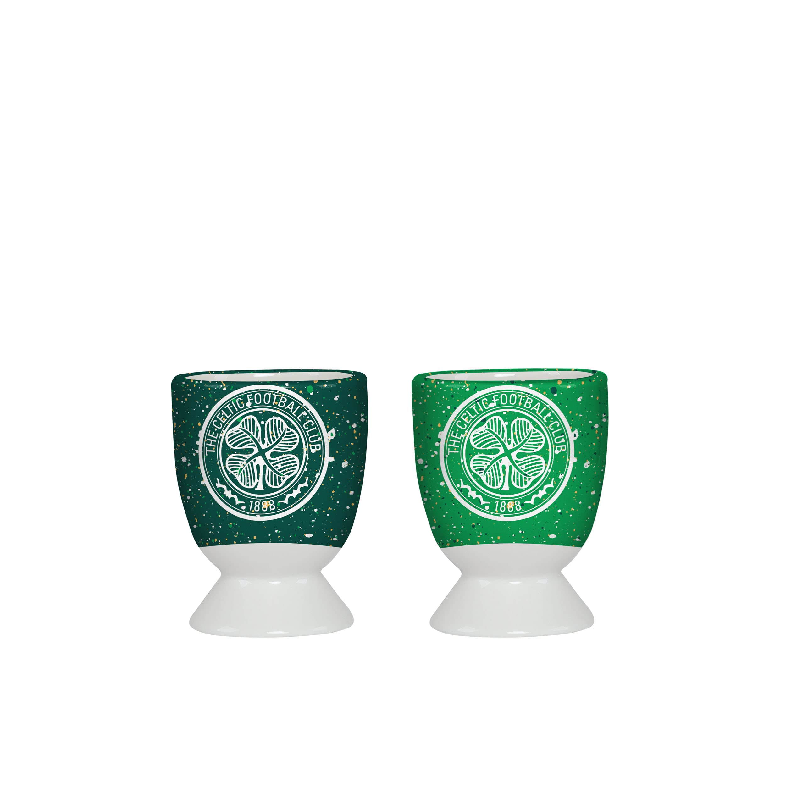FOCO SPL Scotish Premier League Football Celtic FC Fan Paint Splatter Egg Cup Holders