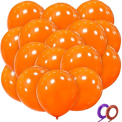32Pcs Orange Big Balloons 18 Inch, Round Large Latex Party Balloons for Birthday Wedding Decorations. (orange)