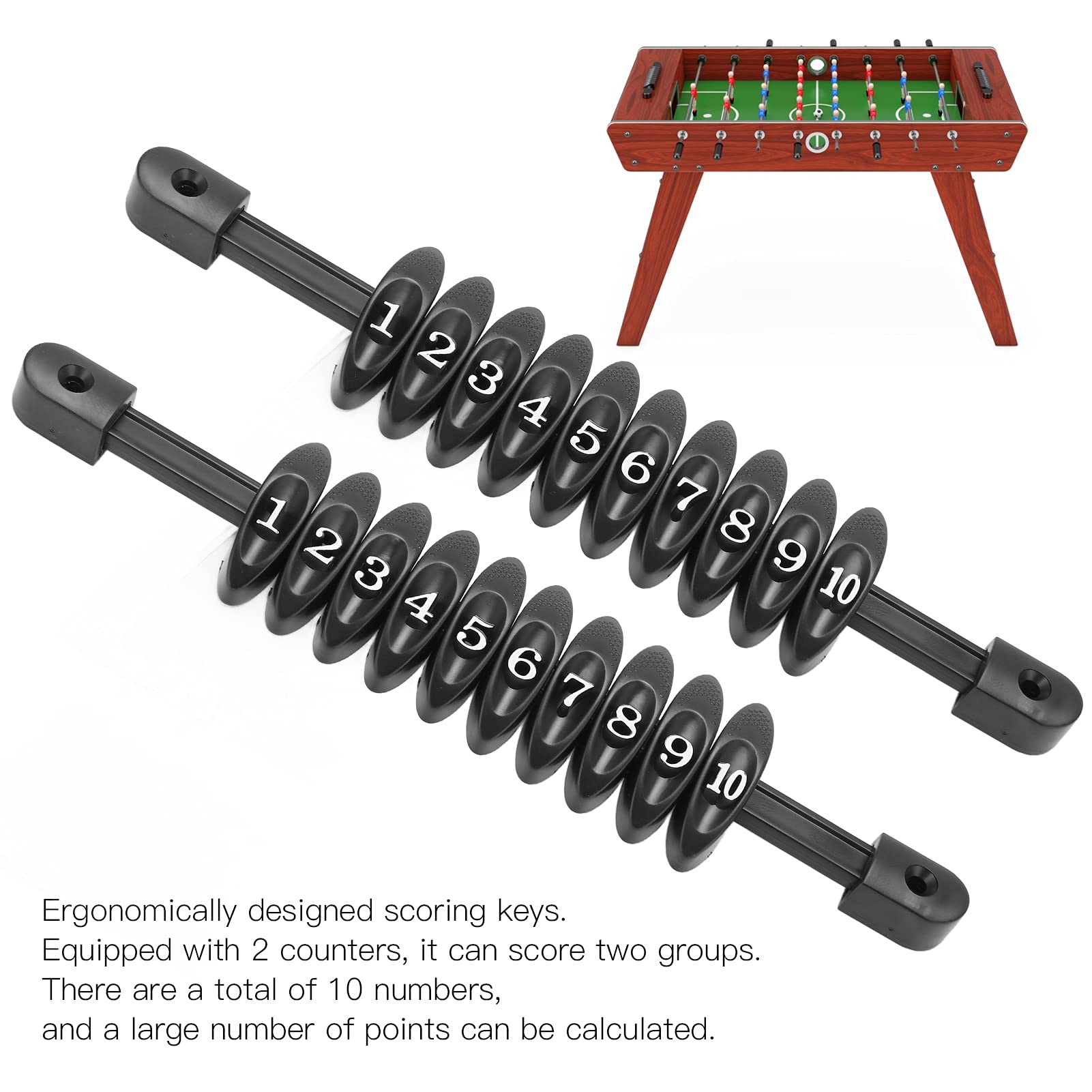 Falokolla Score Counter, 2pcs Universal Table Football Painting Unit Score Pancing dla Standardowych Stoły Piłkarki