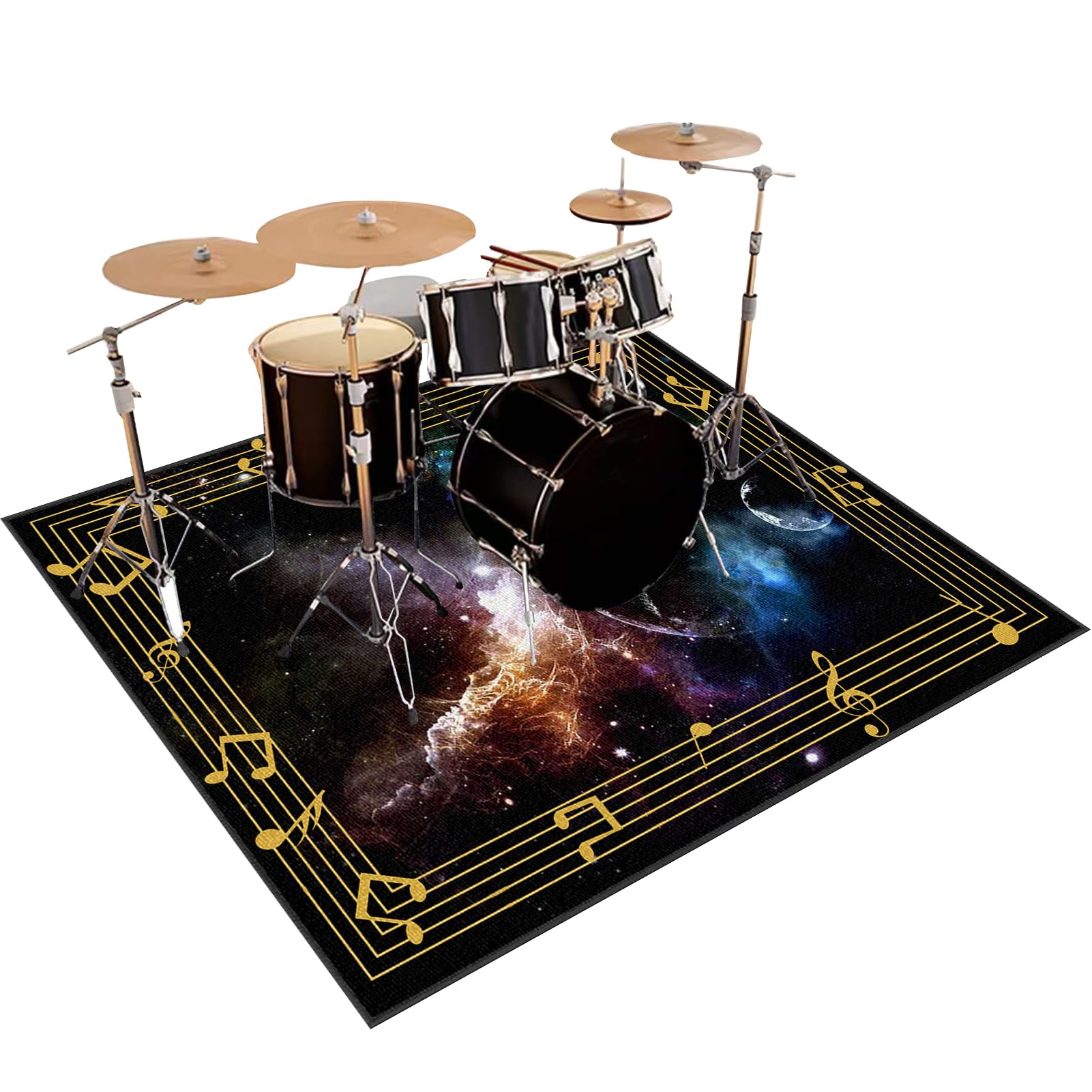 Bateria elektroniczna Dywan na perkusję i perkusję Maty akustyczne Pianino Baterie Akustyczne Maty Na Bęben Dźwiękoszczelny Antypoślizgowy Mata 180 x 140 cm