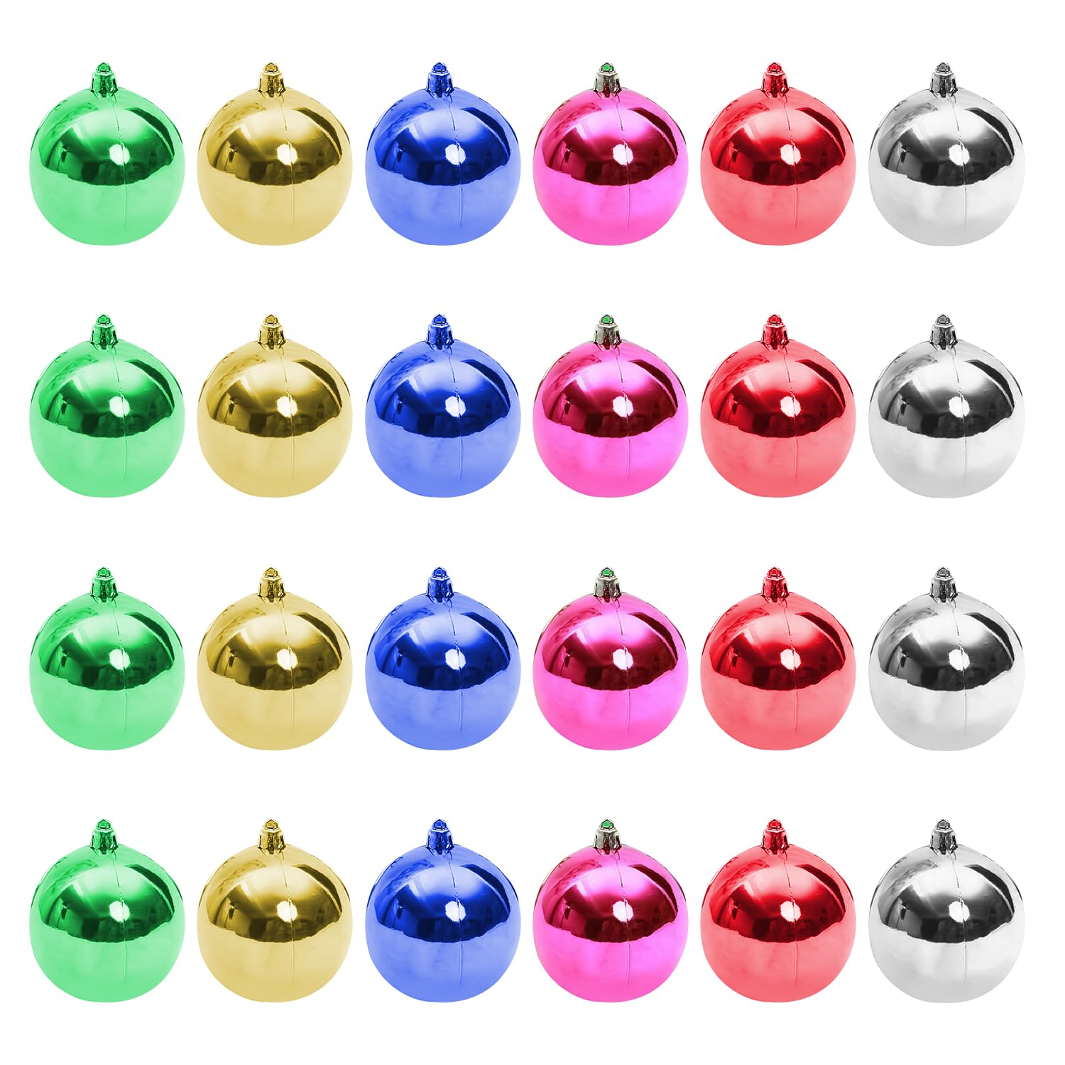HAICN Christmas Tree Baubles Colorful Christmas Decoration Hanging Balls Hanging Ornaments Christmas Tree Pendants for Home Holiday (3cm) (24)