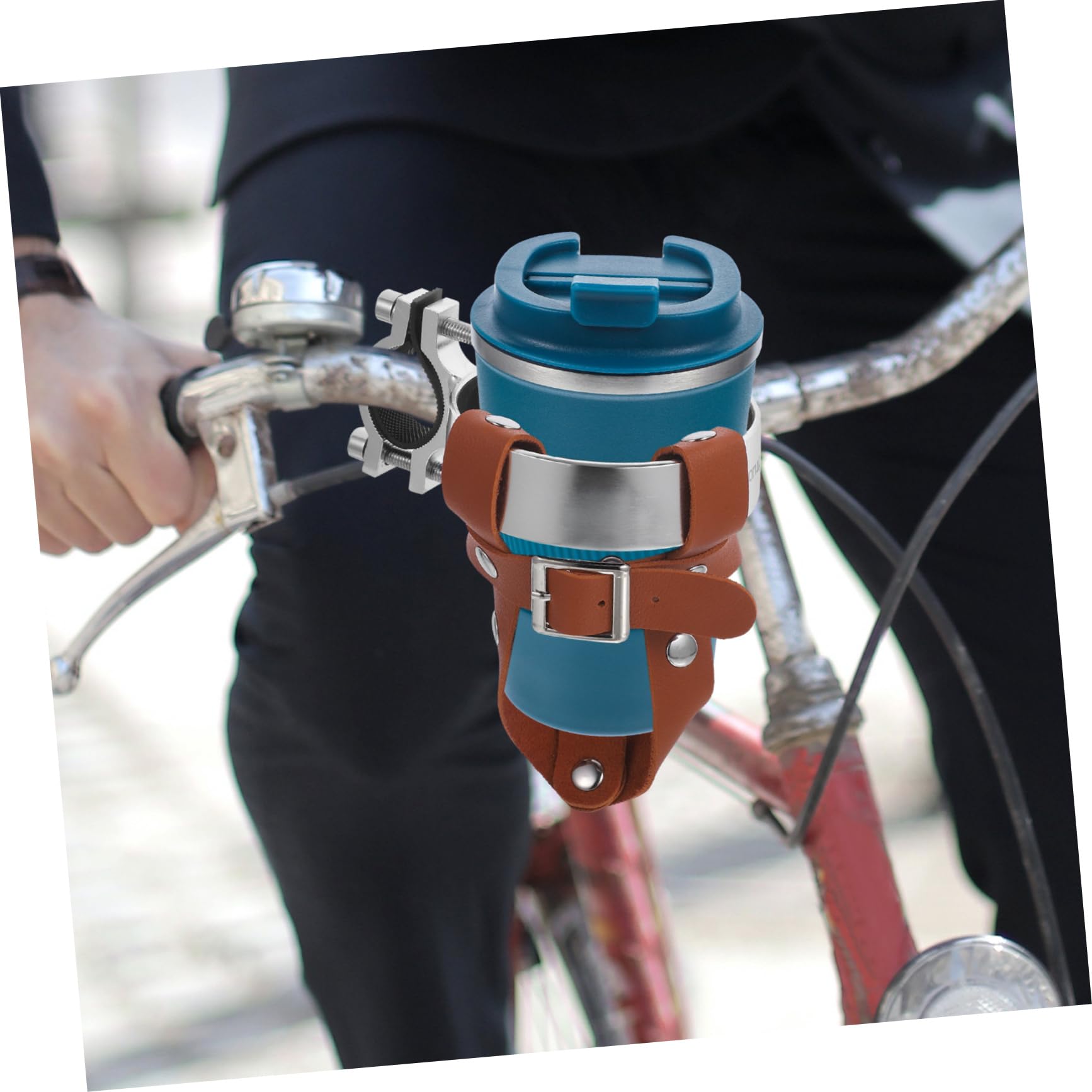 VANZACK 3sätze Vintage Pu Fahrrad Getränkehalter Für Wasserflasche Und Installieren Für Outdoor-aktivitäten Fahrradfahren Und Sport