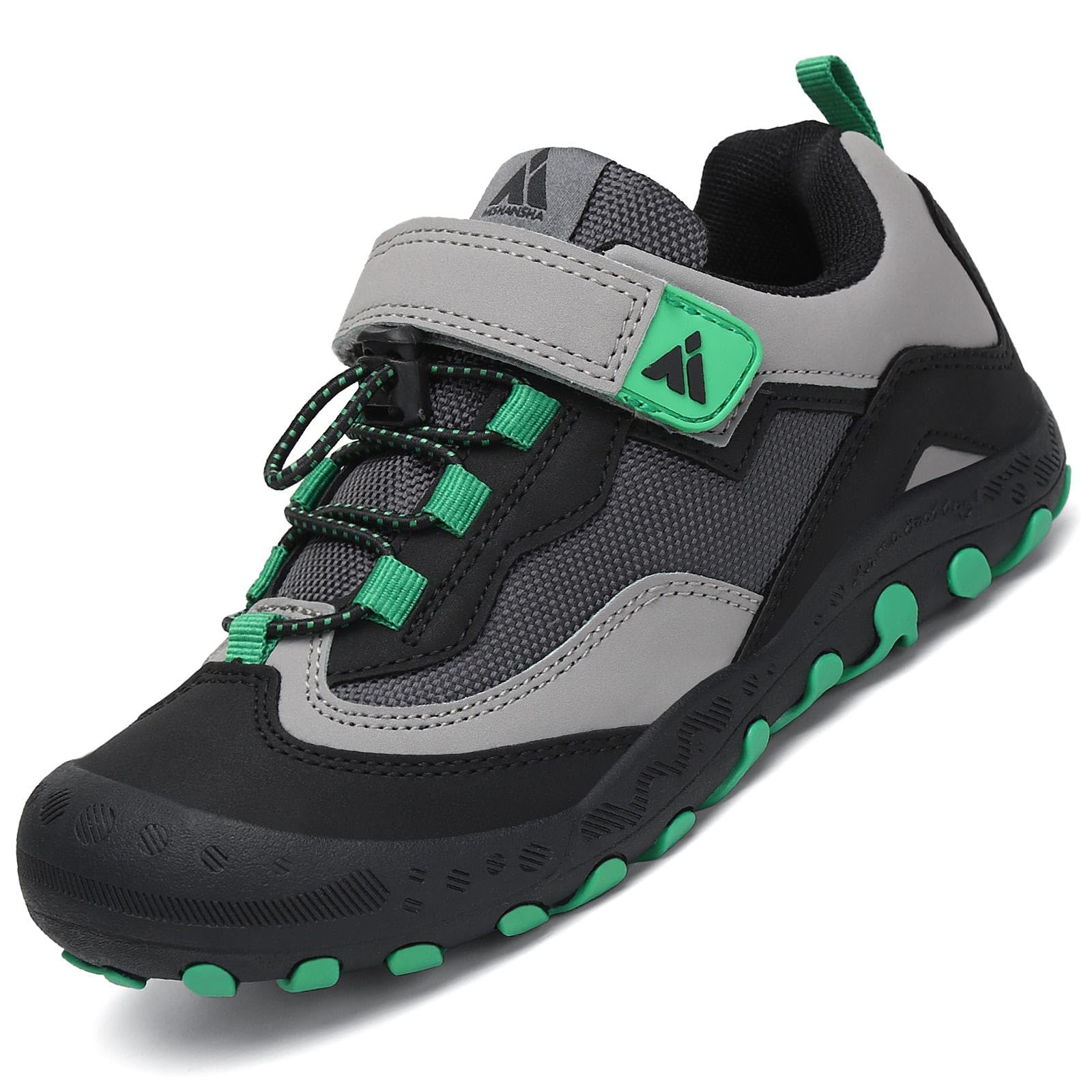 Mishansha Jungen Mädchen Wanderschuhe rutschfest Walkingschuhe Weich Flexibel Stabil Fitnessschuhe Freizeitschuhe für Kinder Sport Schuhe Gr.24-38