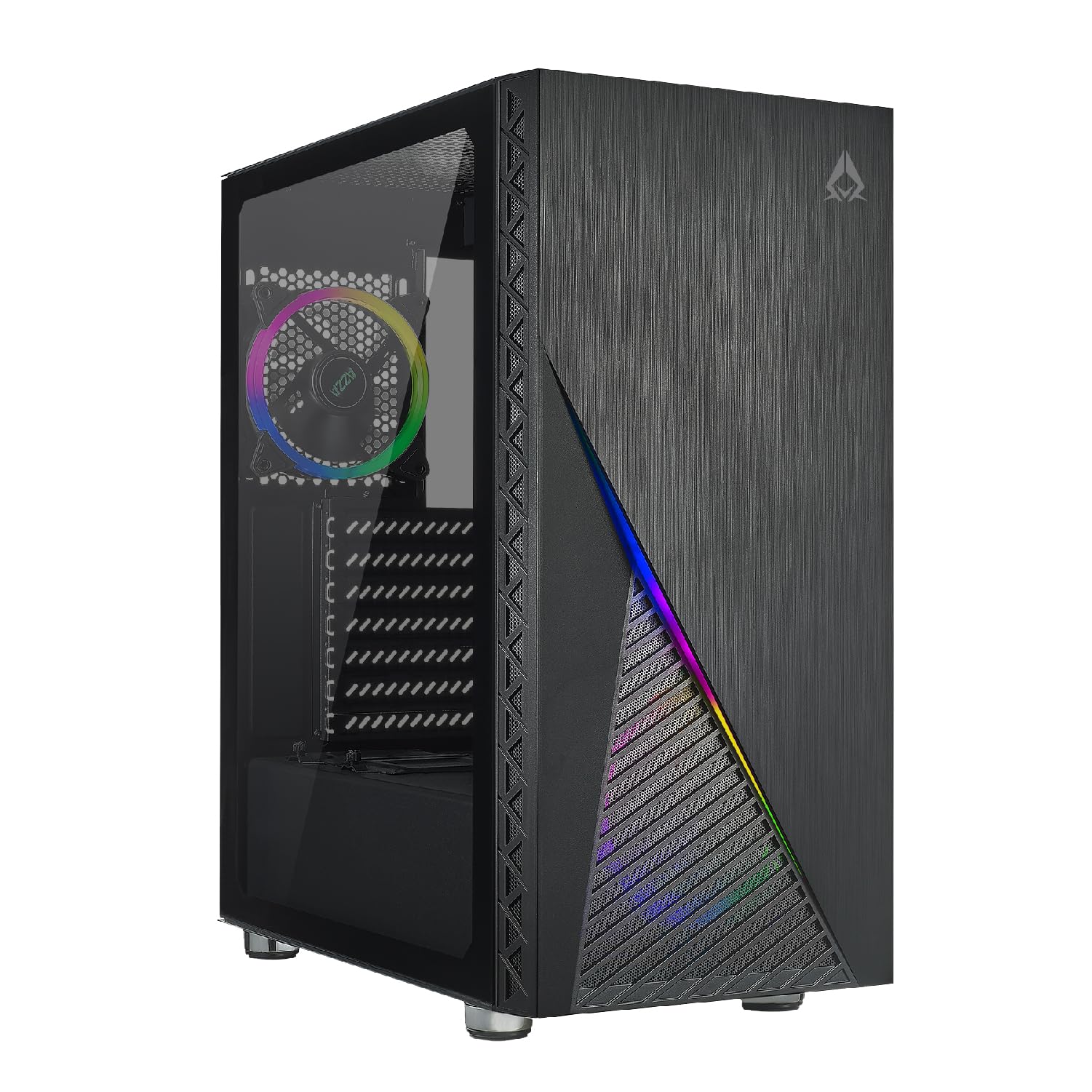 CAJA PC AZZA ZENO 350 NEGRA CON VENTANA DE LATERAL CSAZ-350