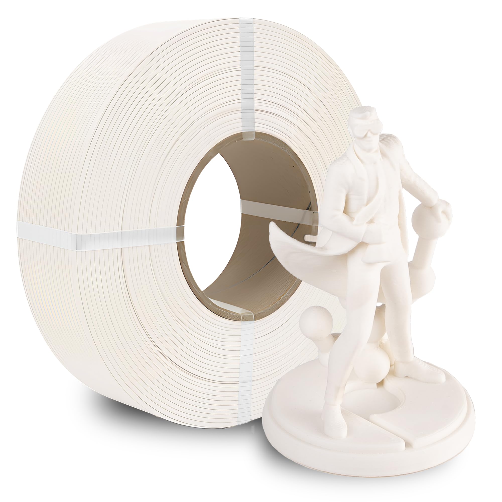 Polymaker Panchroma Refill Spool Matte Cotton White PLA 3D Printing Filament Refill, Compatible with All Reusable Spools and All Major FDM 3D Printers