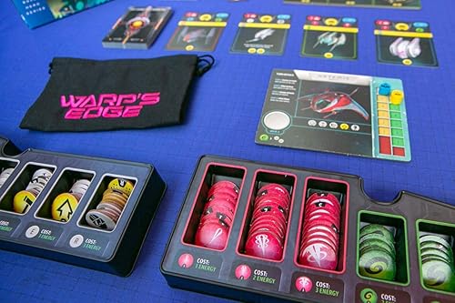 Miniatura 4 de Renegade Game Studios Warp's Edge | Un juego de construcción de bolsas en solitario de combate espacial épico para mayores de 10 años, negro