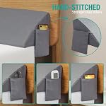 Vekkia Queen Couche de lit Oreiller/Mattress Gap Filler/Headboard Oreil/Bed Gap Filter,Fermer Gap (0-6") entre votre matelas et le tête de lit,Arrêter de laisser votre téléphone et vos glases(Gray 60"x10"x6")