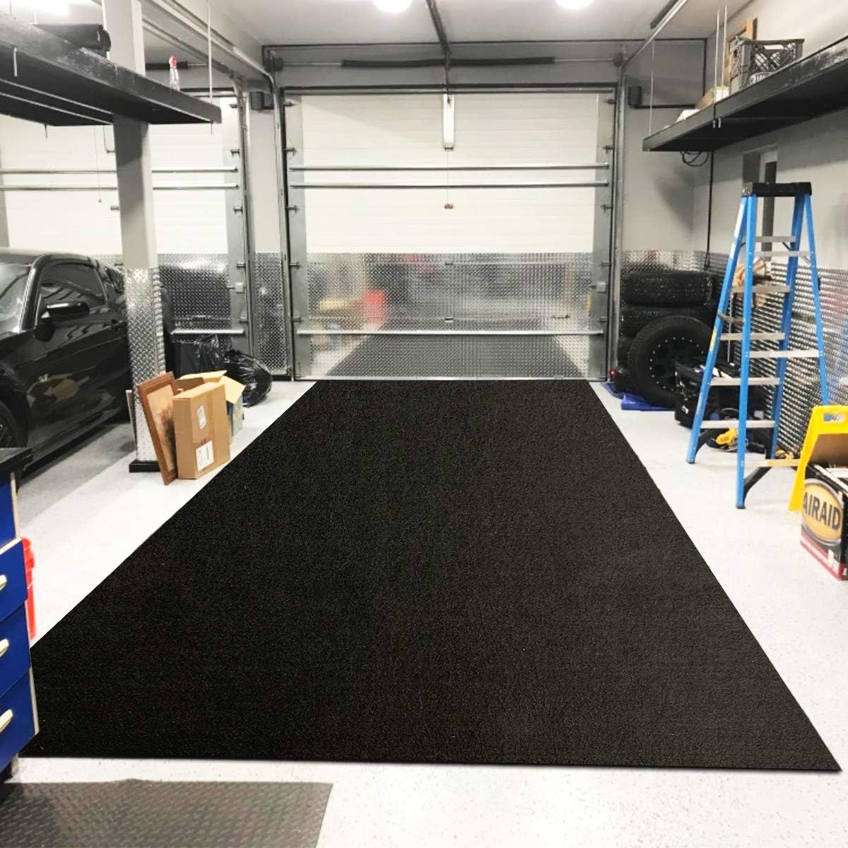 LINLA Premium Absorbent Oil Mat Contains Liquid Garage Floor Mat, Reusable, Washable, Protects Garage Floor or Driveway Surface, Shop,Parking, 6.6 ft x 8.5 ft : Automotive