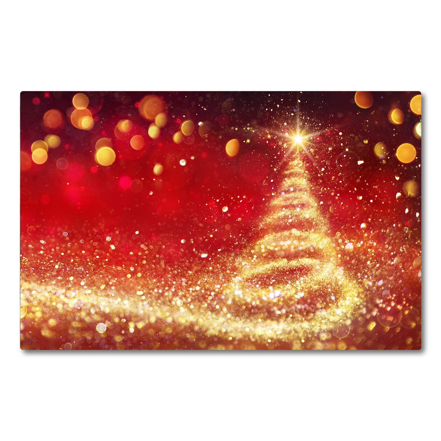 Planche à découper Noël en verre 80x52 cm, le cadeau idéal pour décorer la cuisine