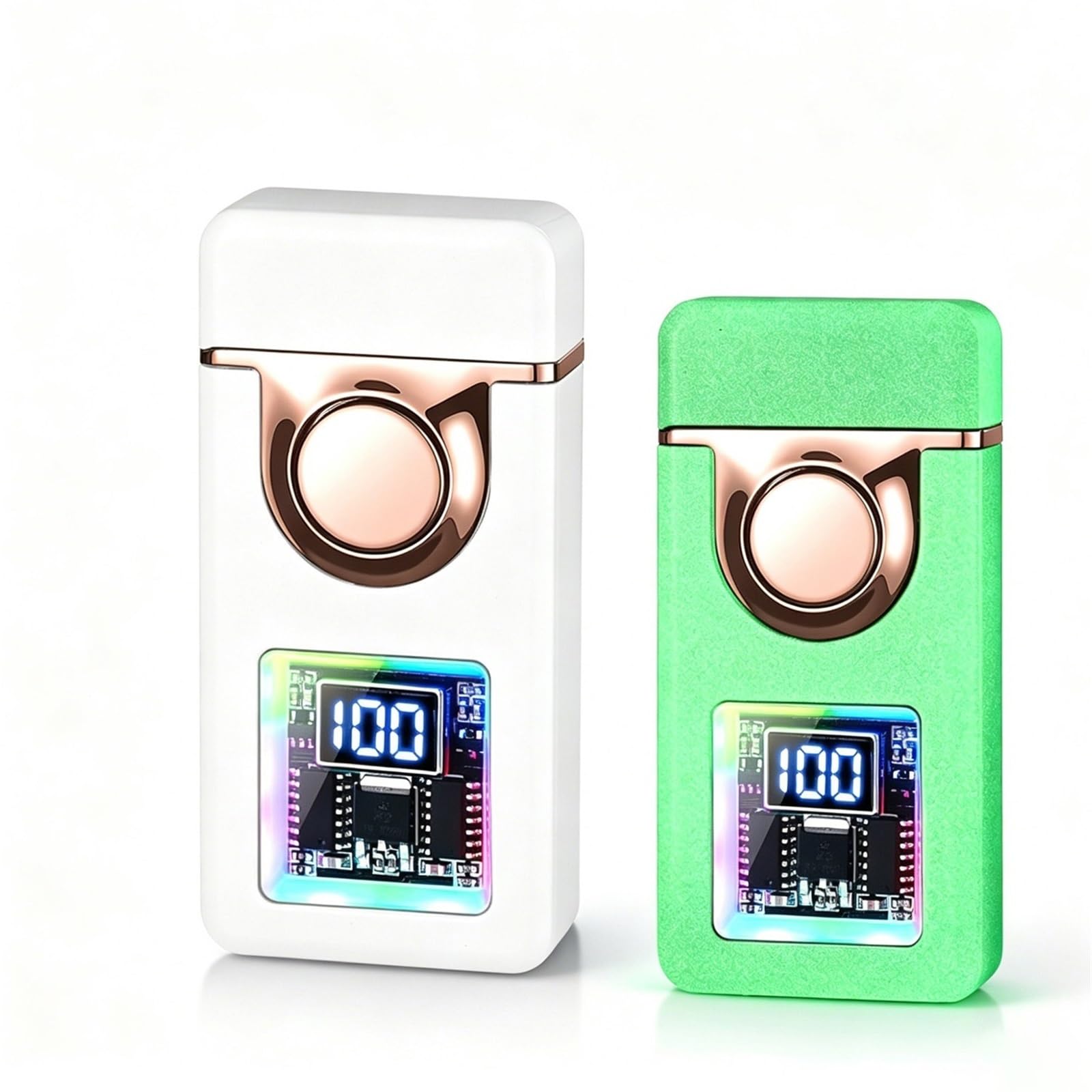 Encendedor de doble llama por voz para tus escapadas con diseño resistente al viento