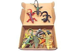 Genuine Lizard Model Toys 12 Pcs - Squishy Figures