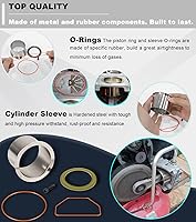 Vista 5 de K-0650 Kit de funda de cilindro de compresor de aire y anillo de compresión para compresores sin aceite Craftsman DeVilbiss Porter Cable DeWalt