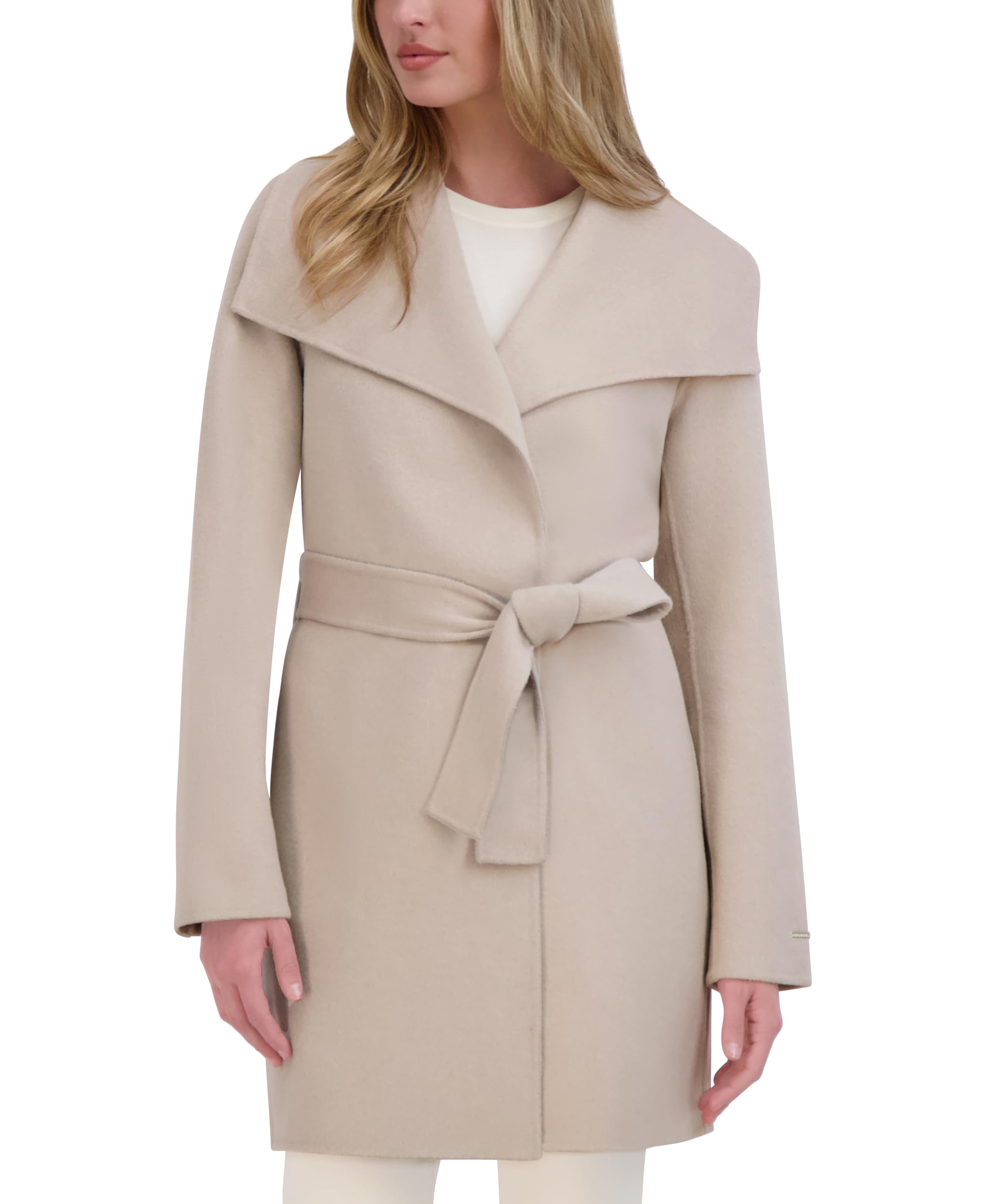 TAHARI Wrap Coat
