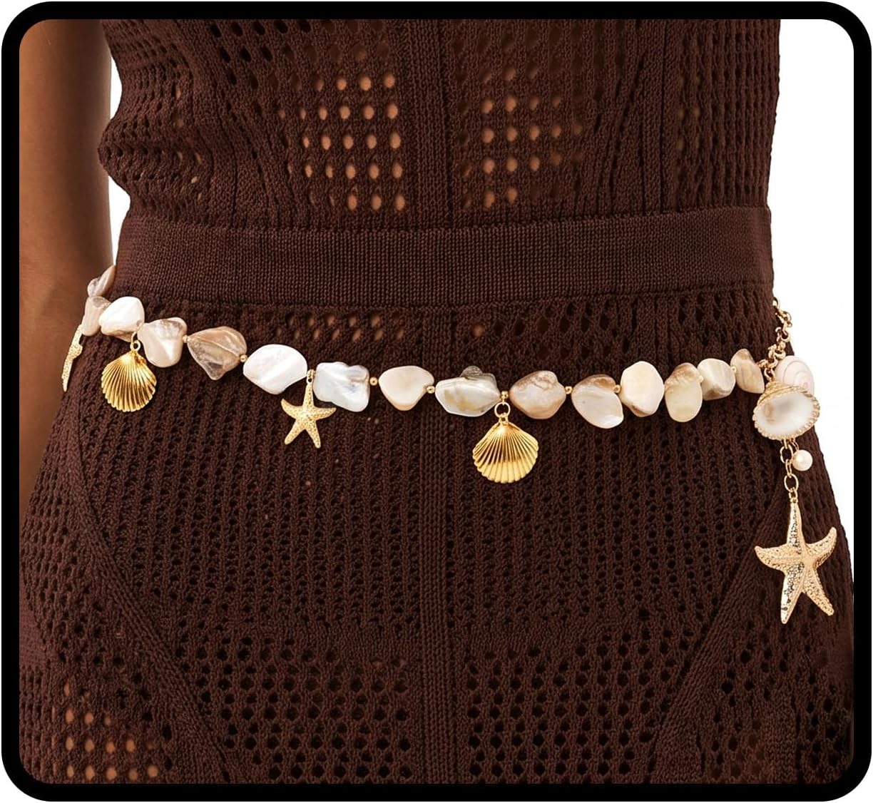 Seashell Chain Belt Shell Waist Chains Thick Oceanic Body Jewelry Accessories for Women