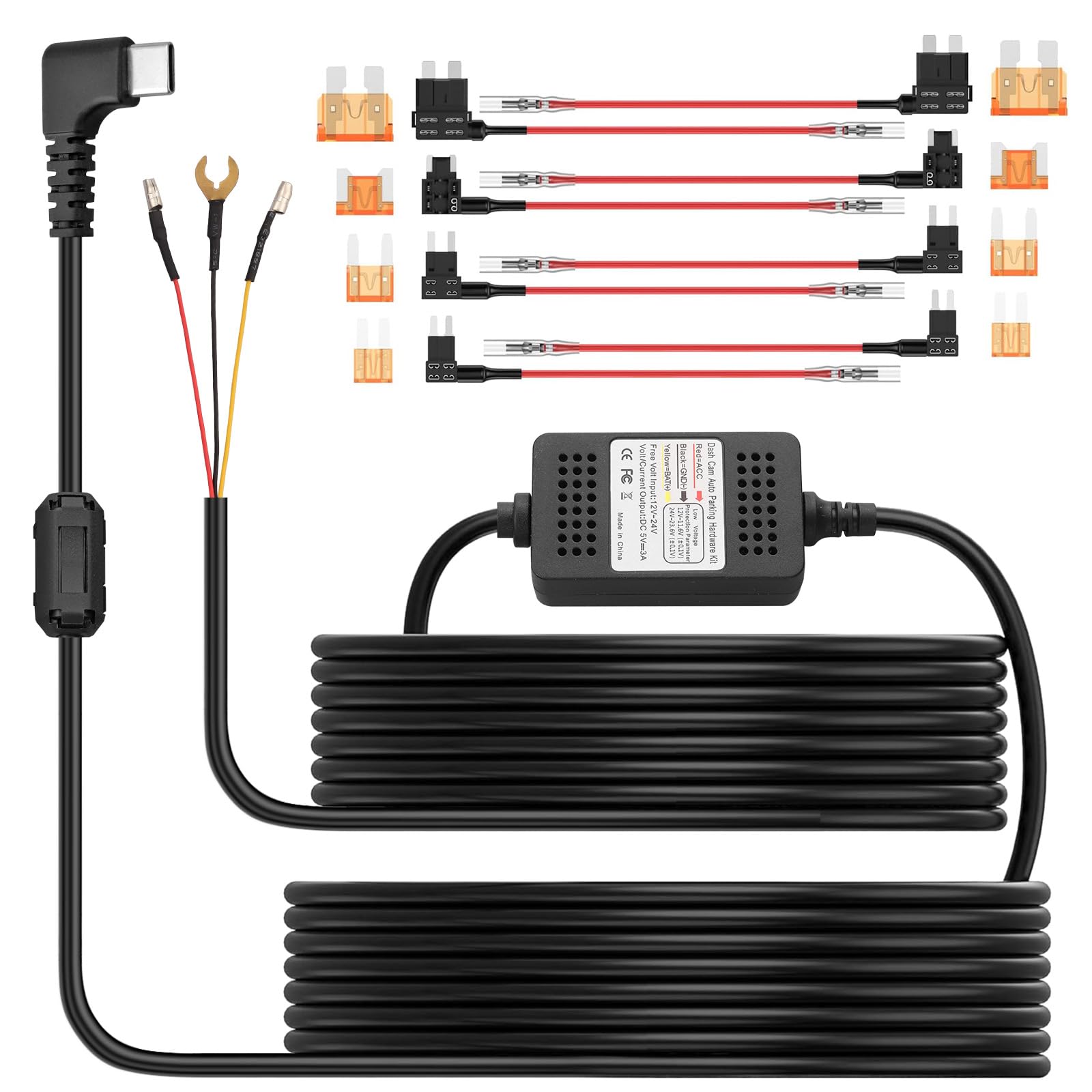 Kit Cavo Hardwire Per Dashcam Nextbase - Trasformatore 12V/24V Con Fusibile - Foto 7