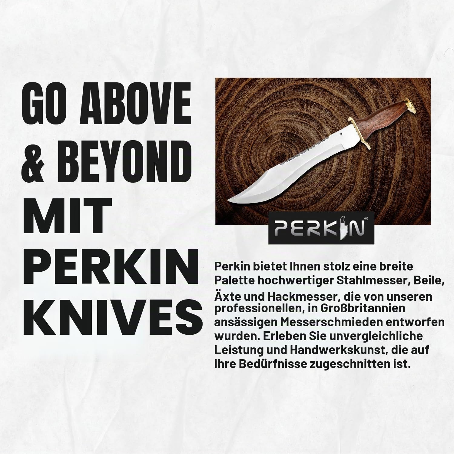 Perkin Jagdmesser mit scheide Bowiemesser mit großem Jagdmesser