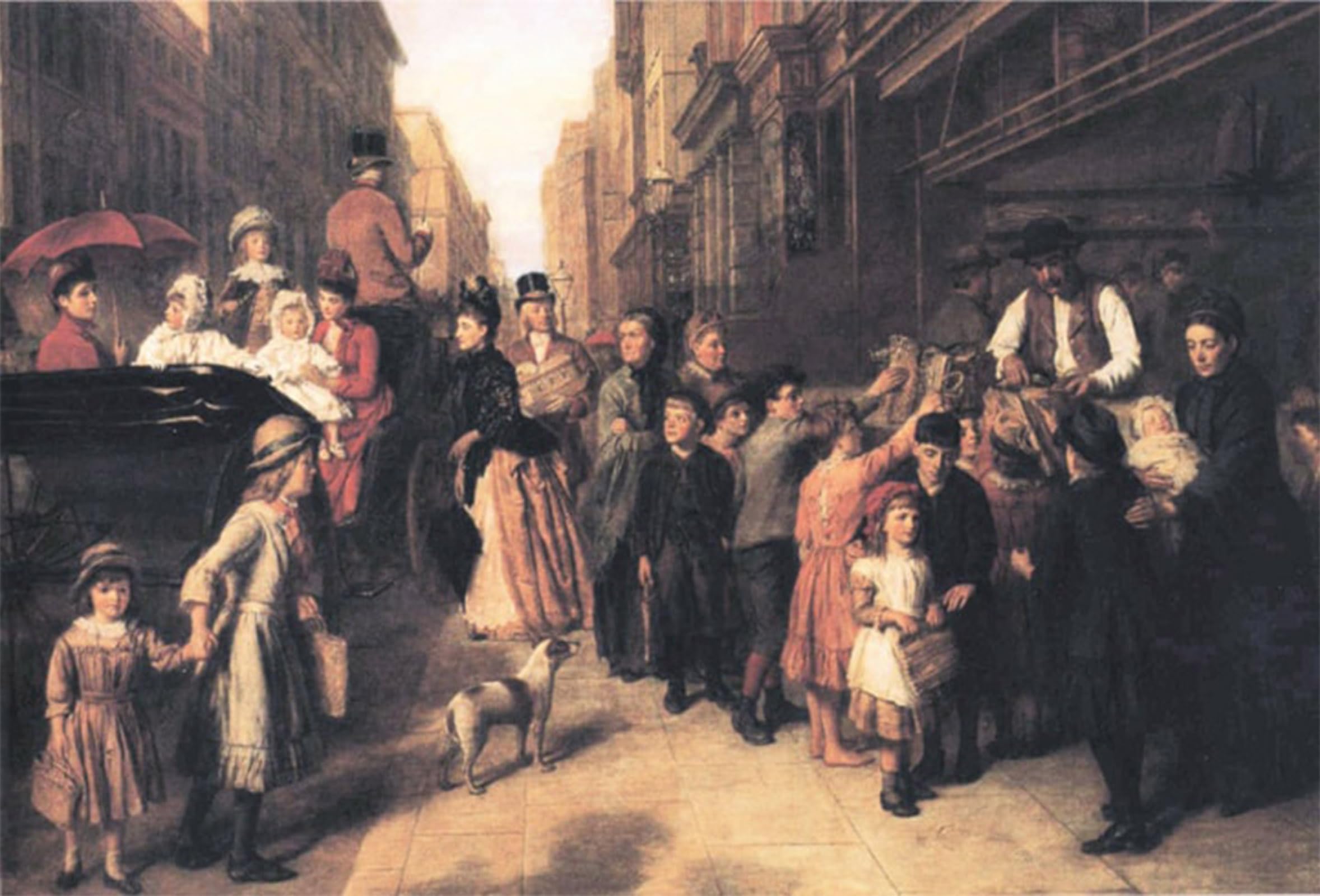ARTXLXXBN Famous Art Print Poster Vintage Wall Art Poverty and Wealth by William Powell Frith Canvas Art Poster for Home Decor 60x90cm