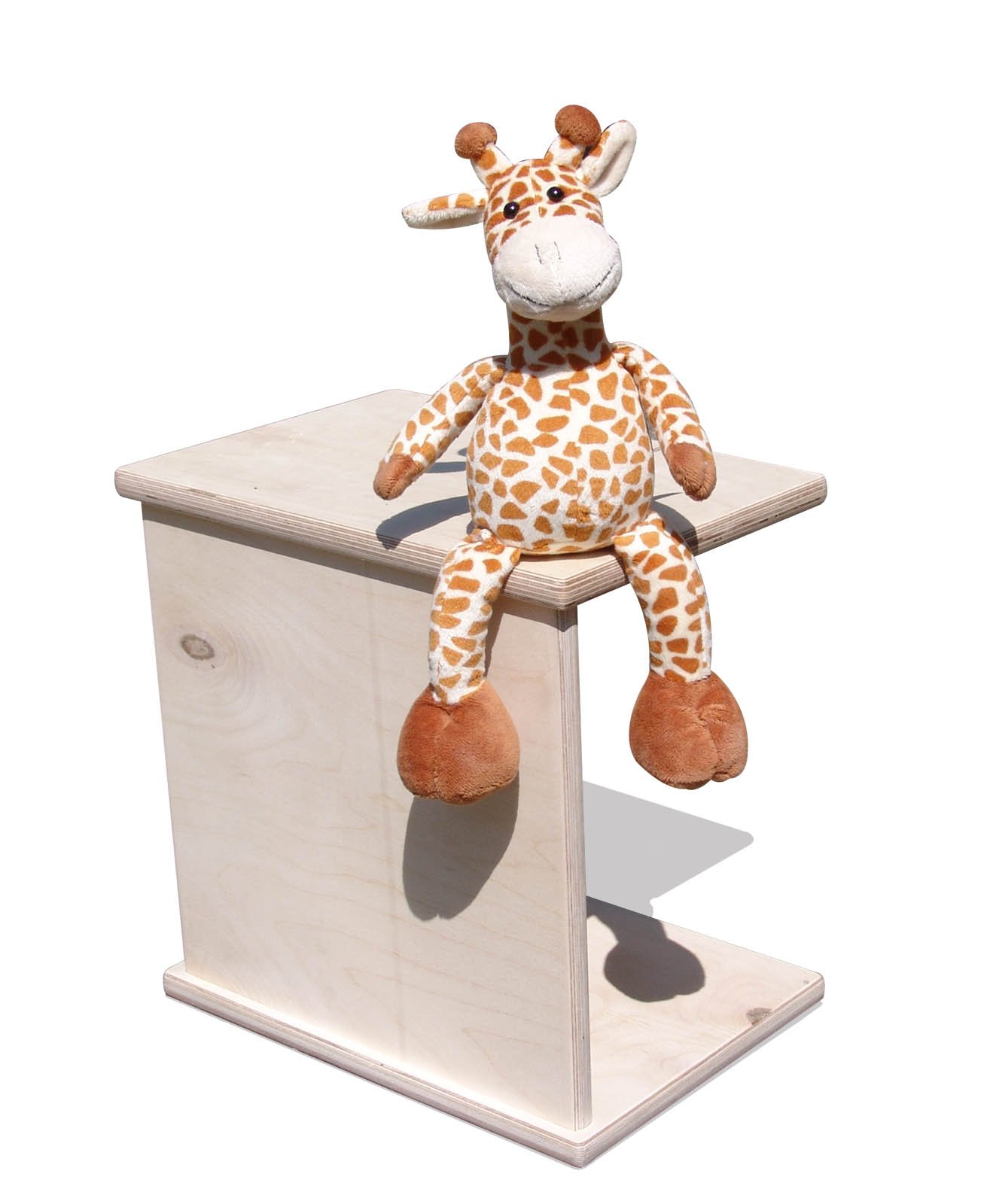 Eli Salon de Jardin pour Enfant 1 Table réversible et 1 Tabouret réversible – Naturel