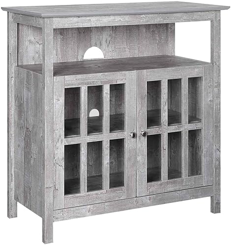 Convenience Concepts Big Sur Highboy - Soporte para TV con armarios de almacenamiento, abedul sintético
