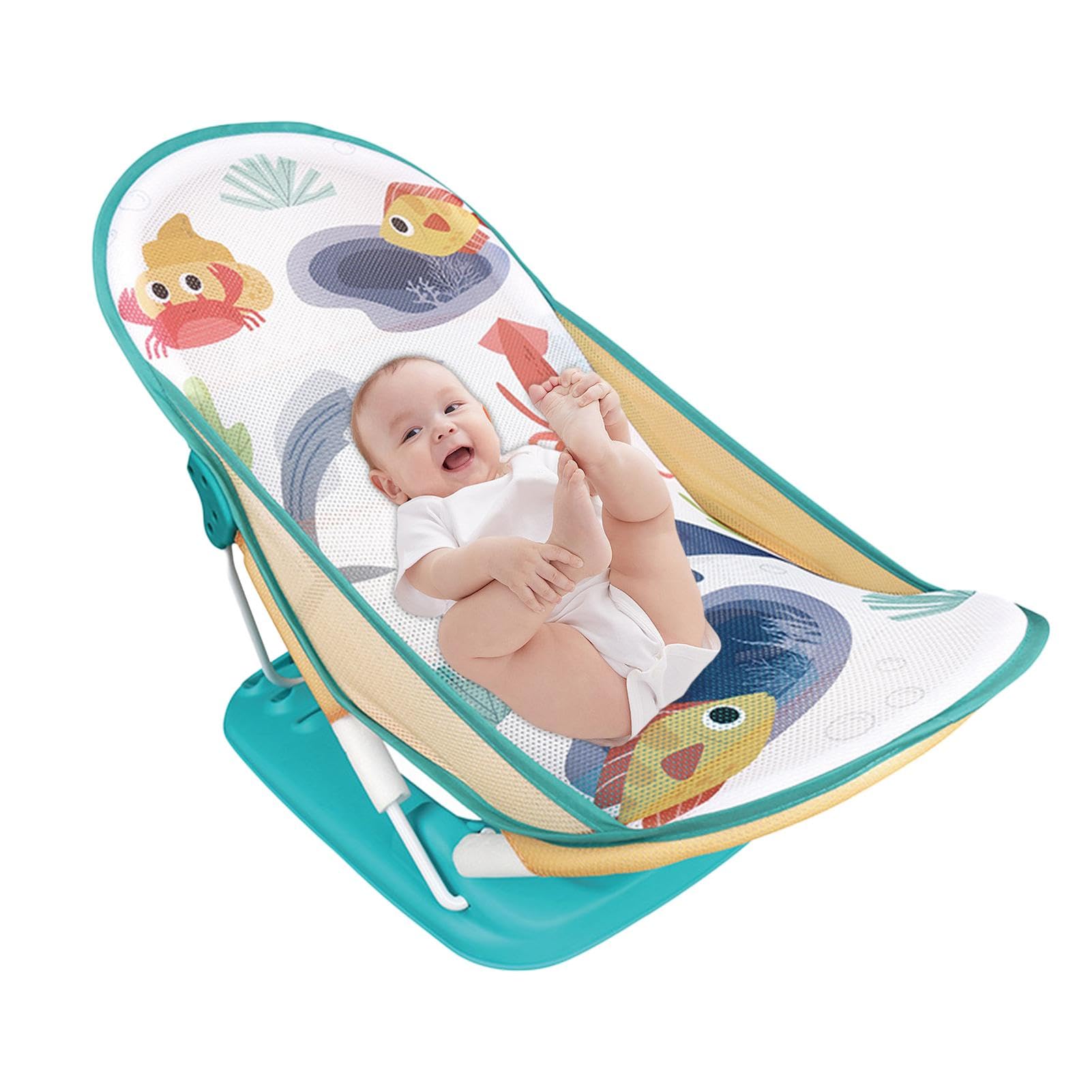Bathtub Seat Folding Adjustable 3 Reclining Positions Bath Support