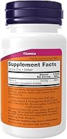Vista 2 de Suplementos AHORA, Vitamina E-200 UI, D-alfa tocoferil, protección antioxidante*, 100 cápsulas blandas