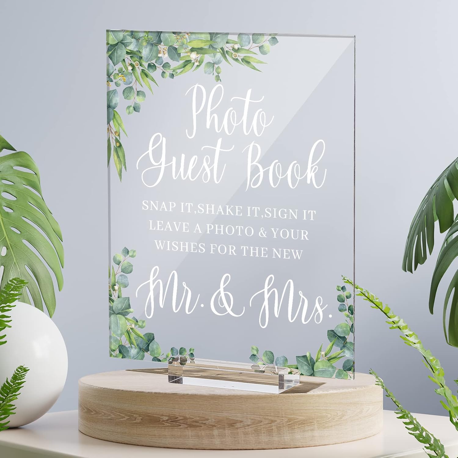 Amazon.com: Jetec Photo Guest Book Sign 8 x 10 Inches Acrylic Wedding ...