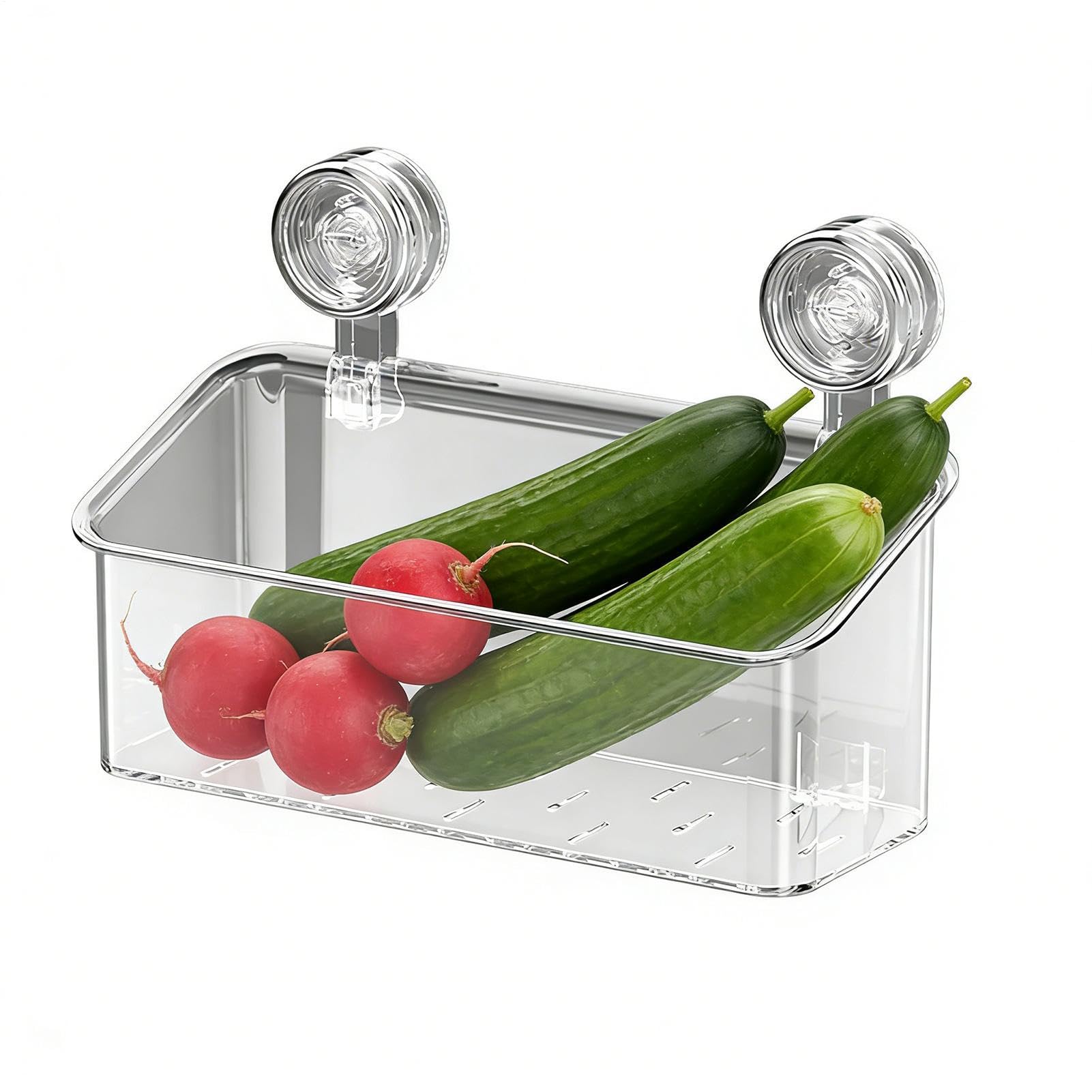 Étagère pour douche à ventouse sans perçage pour organiser votre salle de bain