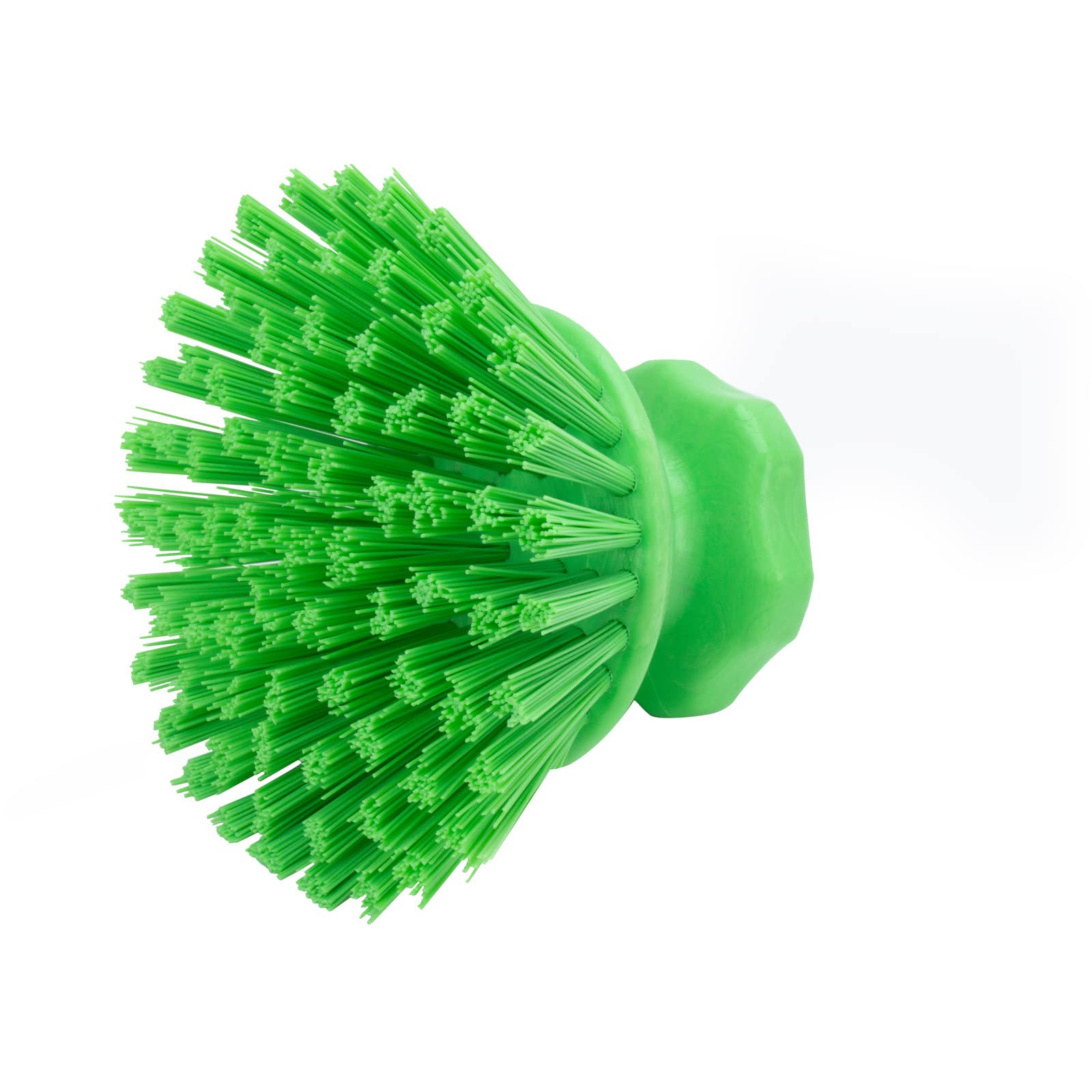 SPARTA 42395EC75 Plastic Scrubber Brush, Round Brush, Dish Scrub Brush With Color Coded For Cleaning, Kitchen, Bathroom, Bathtub, Dishes, Sink, 5 X 5 X 4 Inches, Lime, (Pack of 6)