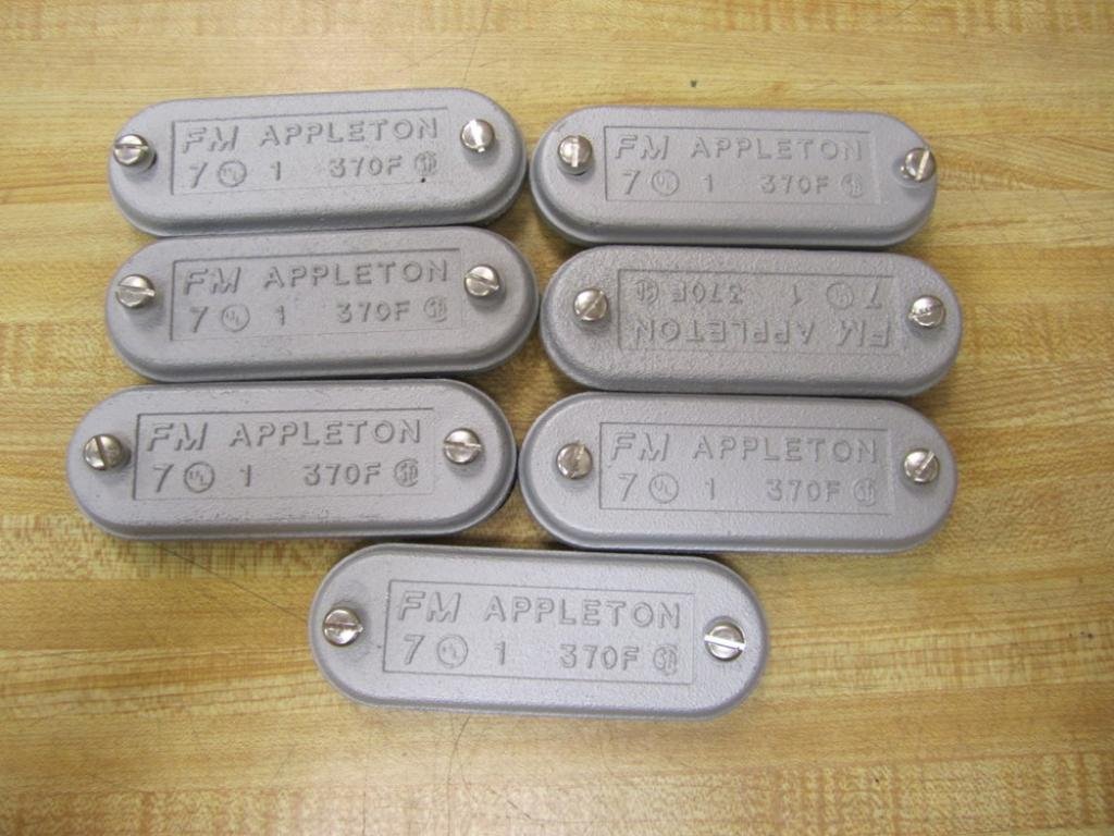 Appleton 370F Conduit Body Blank Cover Pack of 7