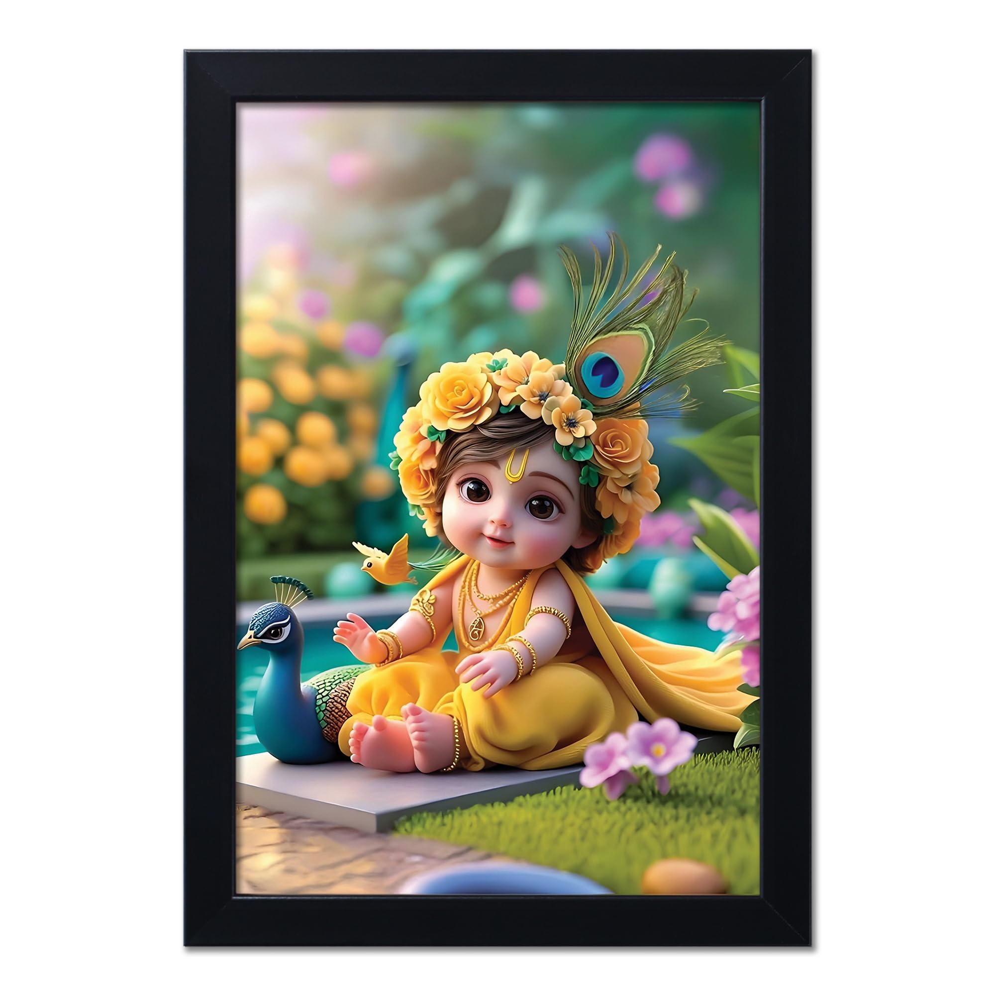 Baby Krishna Photo Frame - Kanha Ji Gift -29