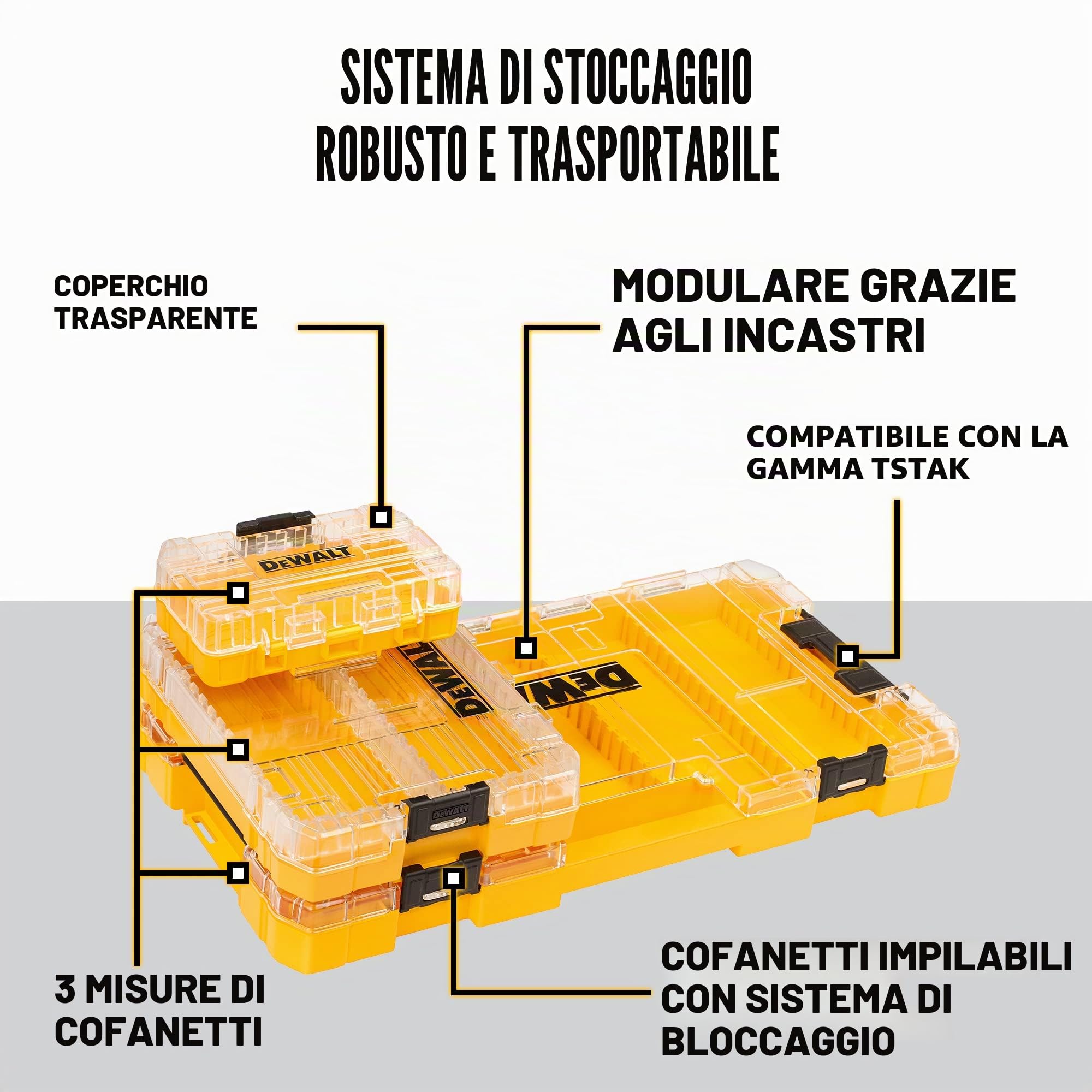 DEWALT DT70763-QZ - Set di 85 punte per trapano in calcestruzzo e metallo e punte di avvitamento per trapano a vite