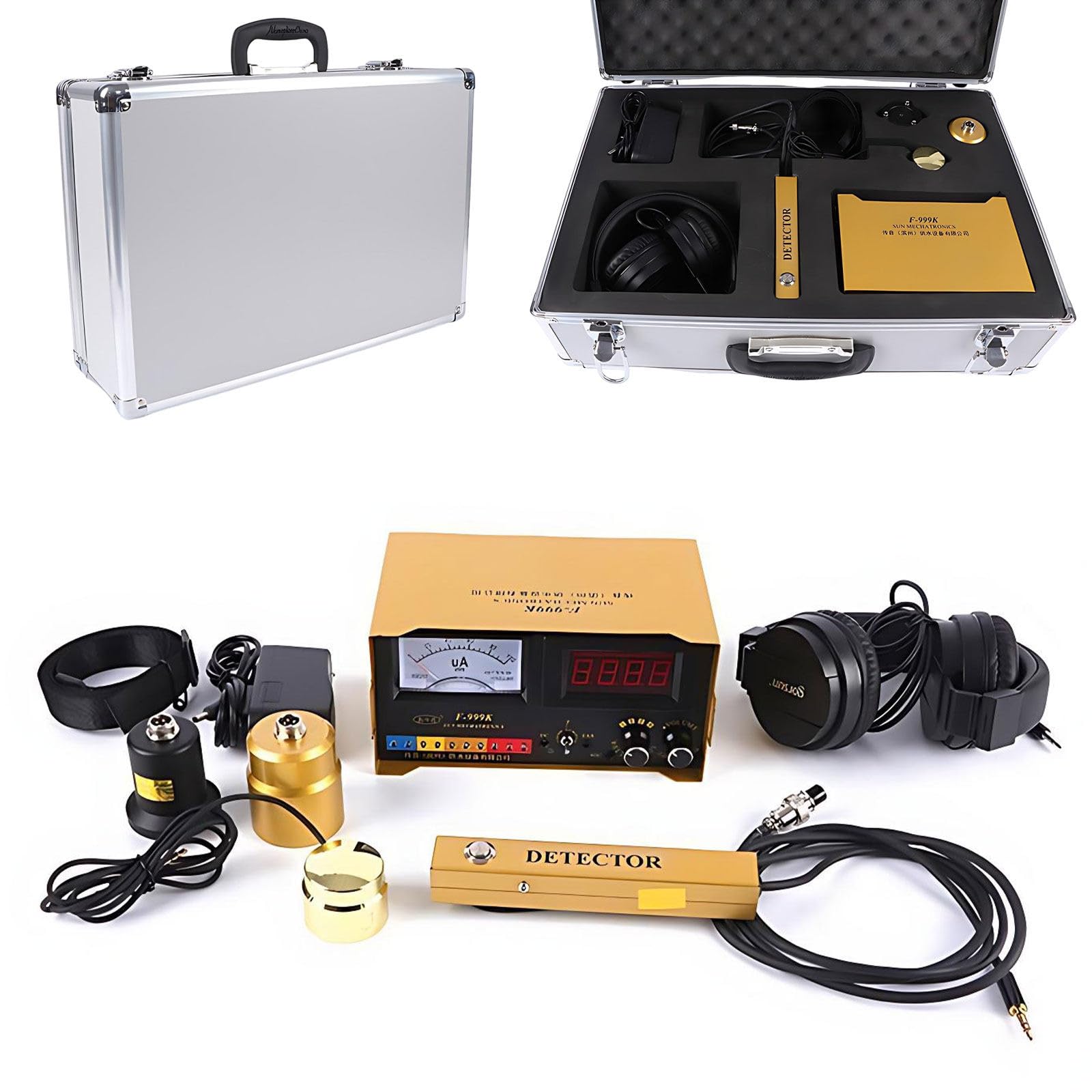 Detector Fugas Tuberías Profesional 4 Niveles Ajustables con Geófono