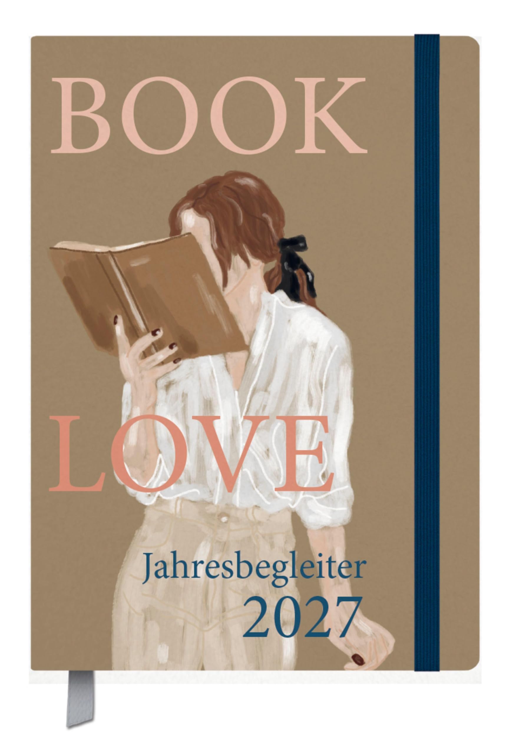 Terminkalender Jahresbegleiter Booklove 2027: Terminplaner 13 x 18,5 cm I Kalendarium in Deutsch I Platz für Notizen und Lesezeichenband