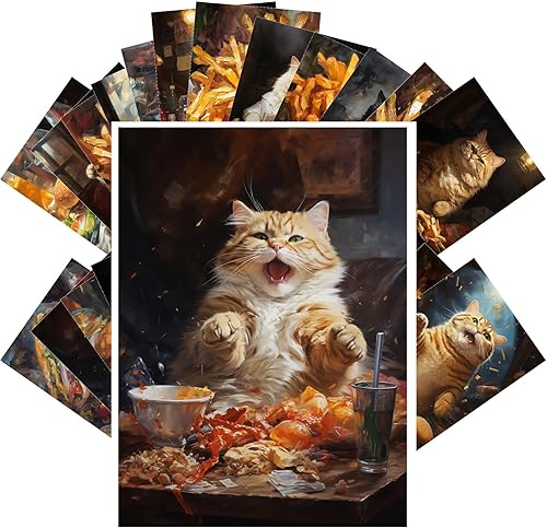 Miniatura 3 de PIXILUV Postales vintage (24 piezas de 4 x 6 pulgadas cada una) pinturas de acuarela de mujeres hermosas en el desayuno, postales vintage, tarjetas