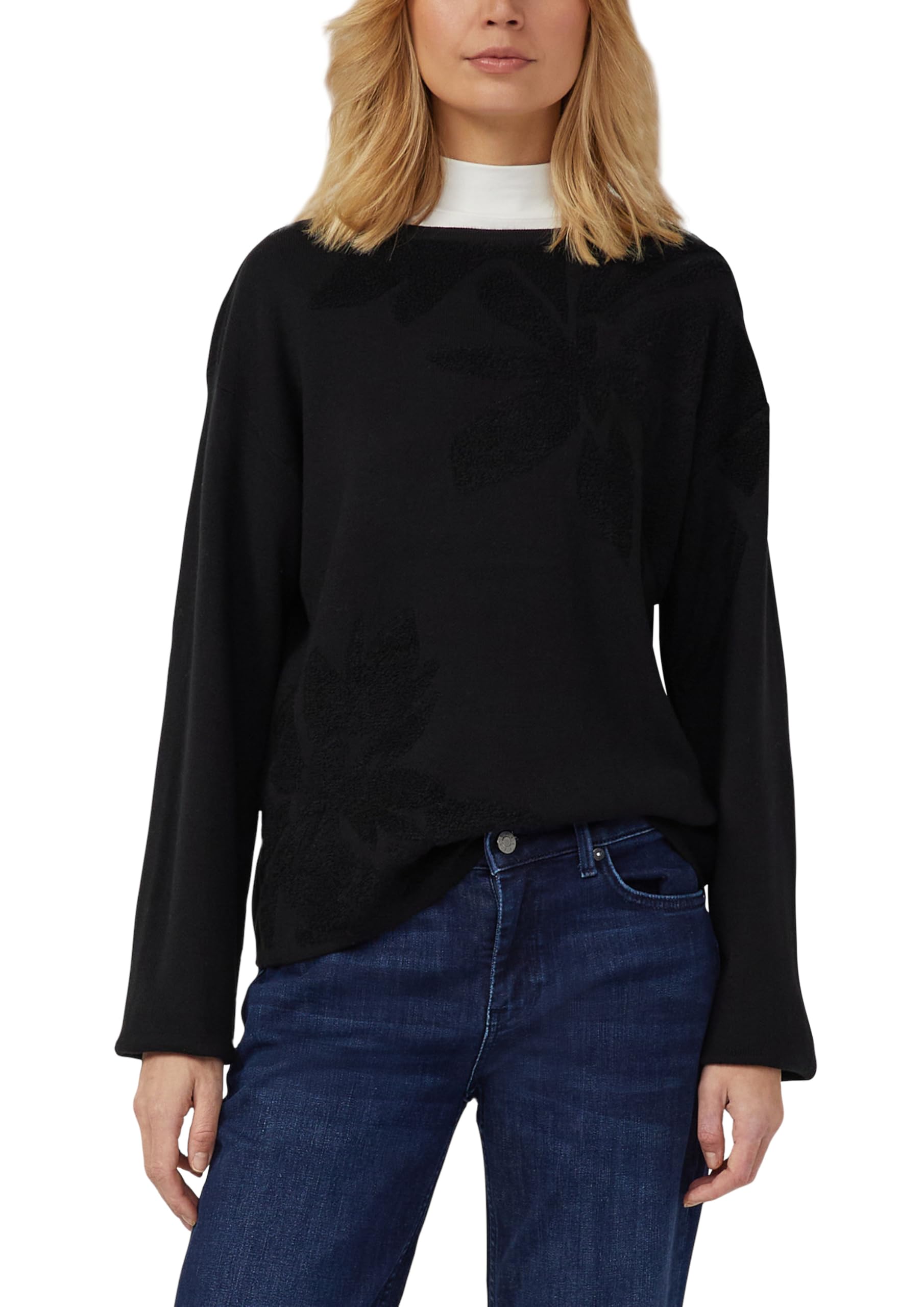 s.Oliver Pullover mit dekorativem Strickmuster