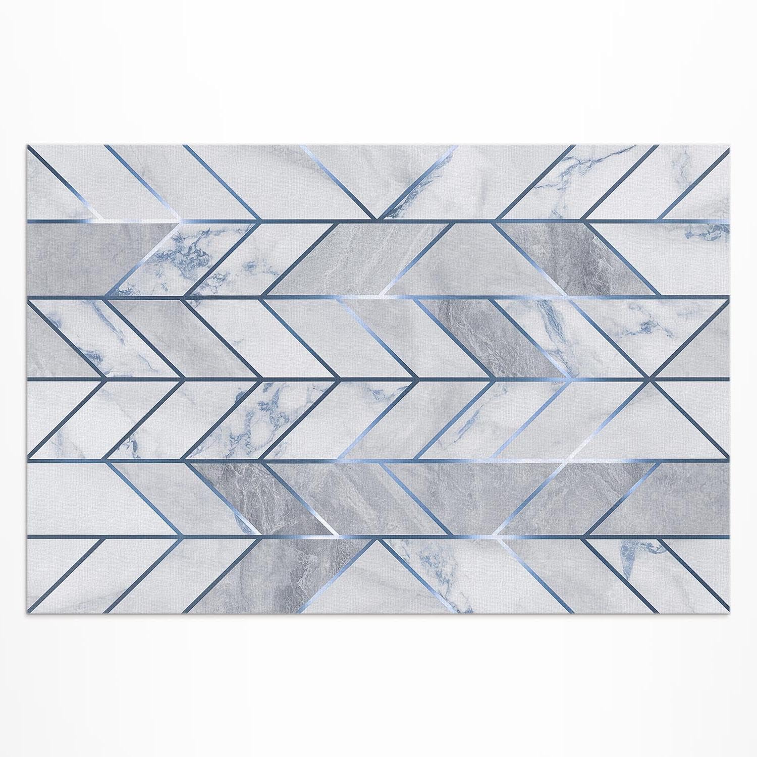 Tapis de balcon imperméable en PVC pour sol extérieur rectangle